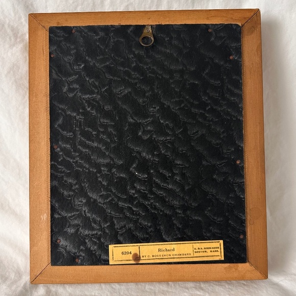 Vintage Charles Bosseron Chambers RICHARD Gold Wood Framed Print - Picture 2 of 3